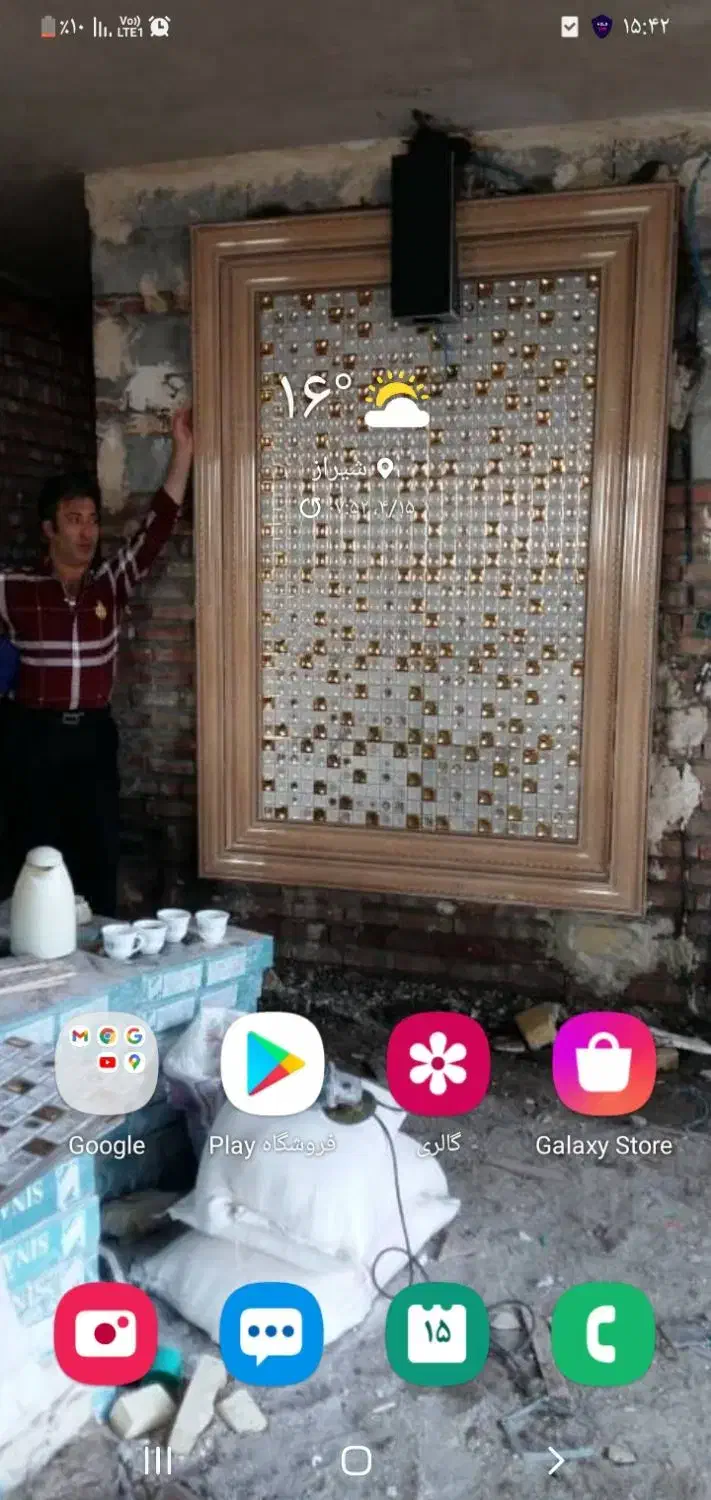 کاشی کاری وسنگ کاری ساختمان پله اپن موزائیک|خدمات پیشه و مهارت|مراغه, |دیوار