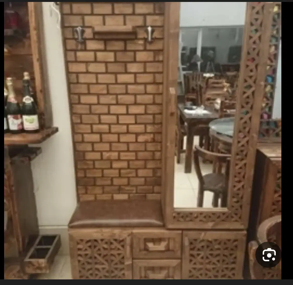 جاکفشی سنتی طرح گره چینی|جاکفشی، کمد، دراور|شیراز, فرهنگ شهر|دیوار