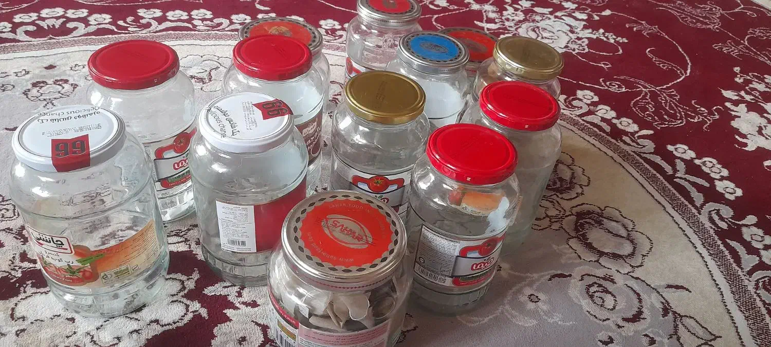 شیشه رب خالی|ظروف نگهدارنده، پلاستیکی، یک‌بارمصرف|سریش آباد, |دیوار