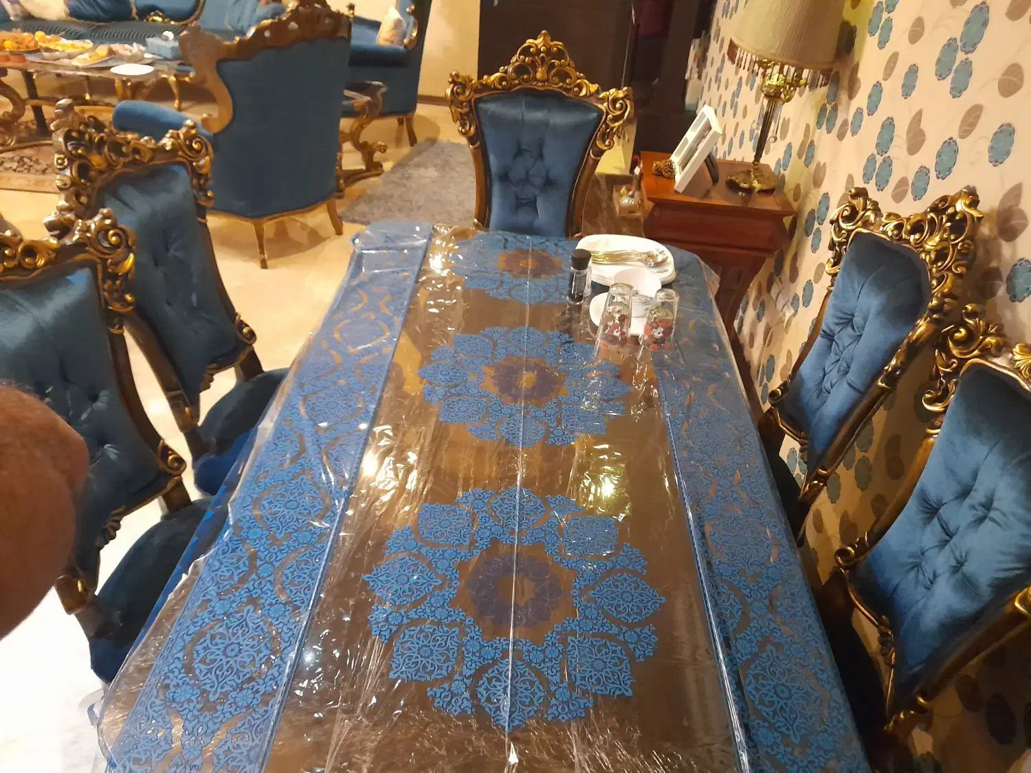 مبلمان و ناهارخوری ۷ نفره استیل در حد نو|مبلمان خانگی و میز عسلی|تهران, سازمان برنامه شمالی|دیوار