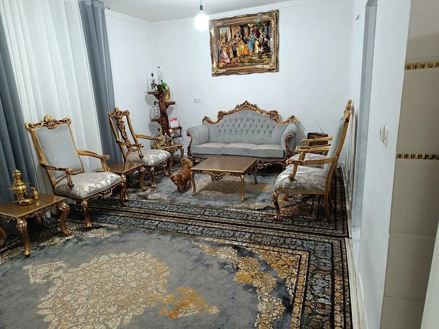 مبلمان سلطنتی 7نفره|مبلمان خانگی و میز عسلی|کرمانشاه, |دیوار