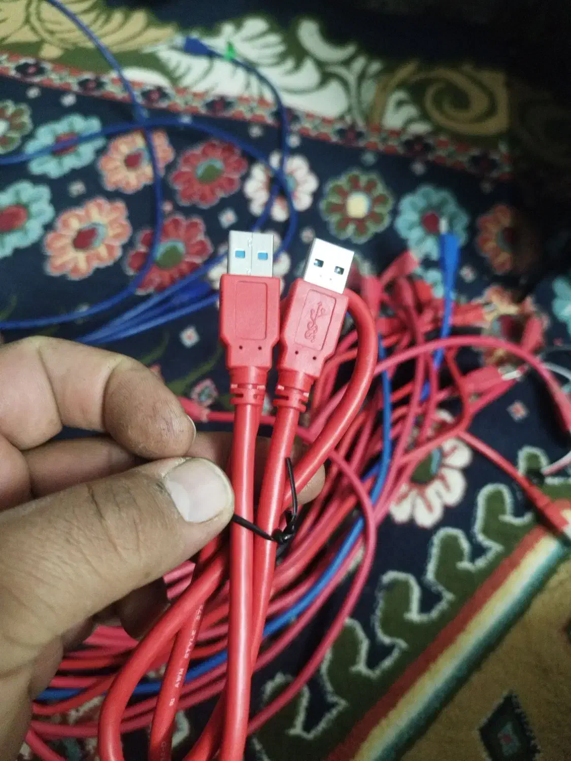 کابل دو سر نر یا کابل لینک usb3 و رایزر|قطعات و لوازم جانبی رایانه|اصفهان, دارک|دیوار