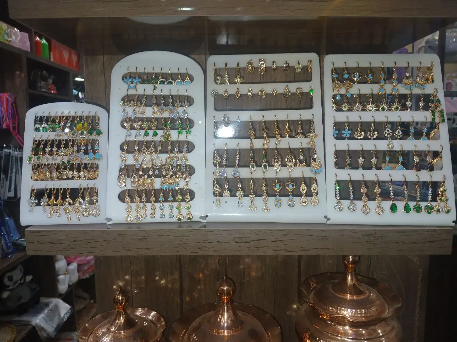 گوشواره رزگلد رنگ ثابت زیر قیمت بازار جفتی ۱۵۰ت|بدلیجات|یزد, |دیوار