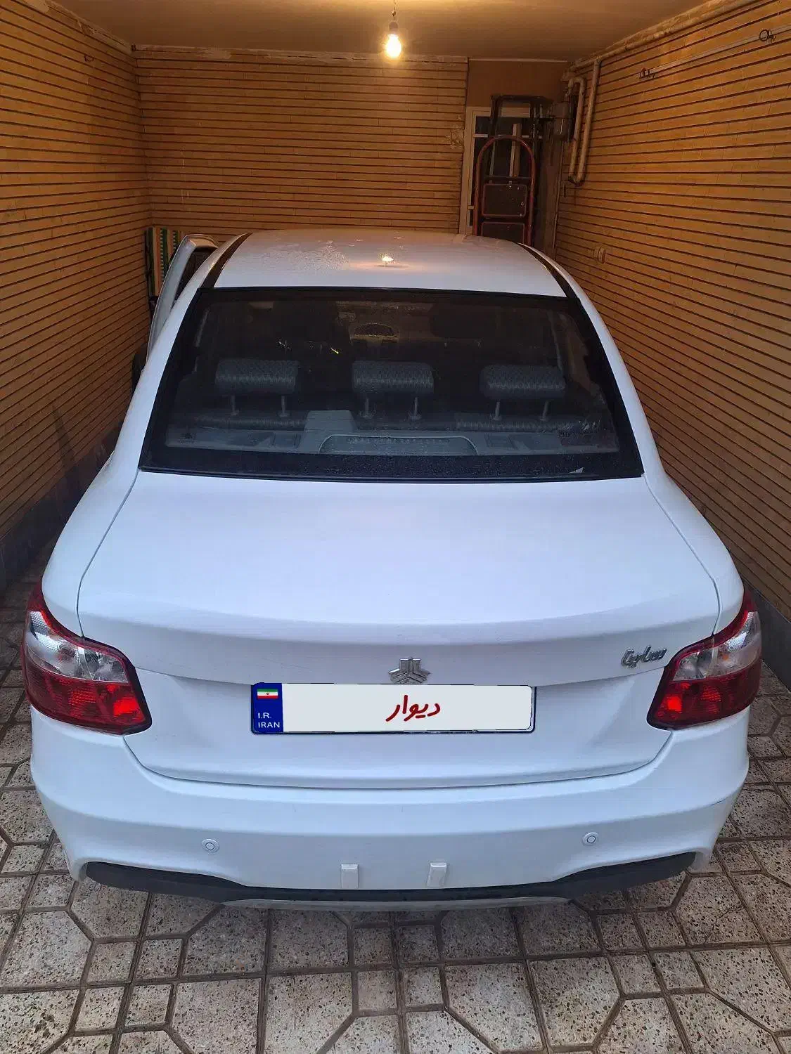 ساینا اس سفید ۴۰۳|خودرو سواری و وانت|ابریشم, |دیوار