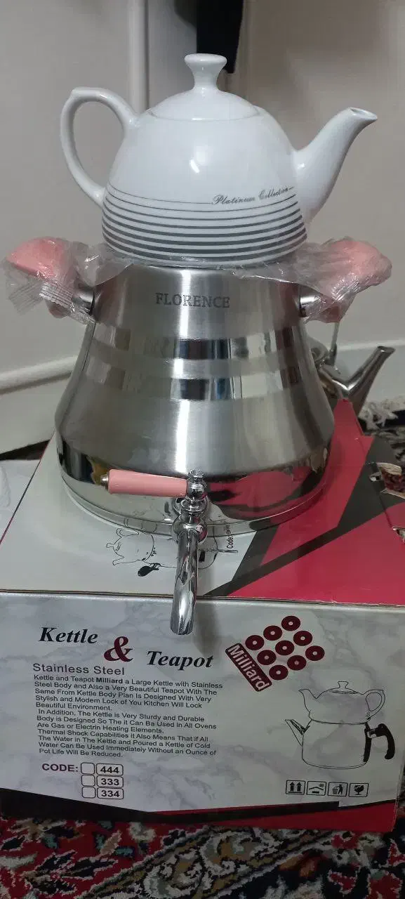 کتری ۵ لیتری همراه با قوری|قوری، کتری، قهوه‌ساز دستی|مشهد, موسوی قوچانی|دیوار