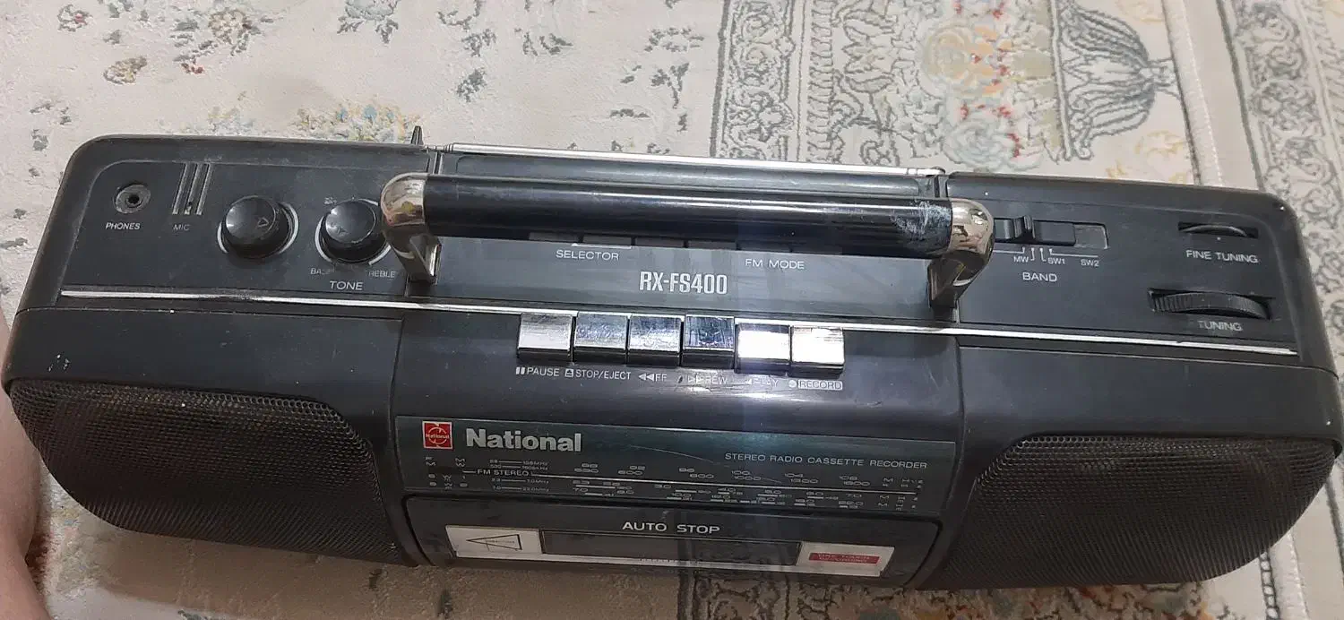 رادیو ضبط ناسیونال کاملا سالم وتمیز|کلکسیون اشیاء عتیقه|کرمانشاه, |دیوار