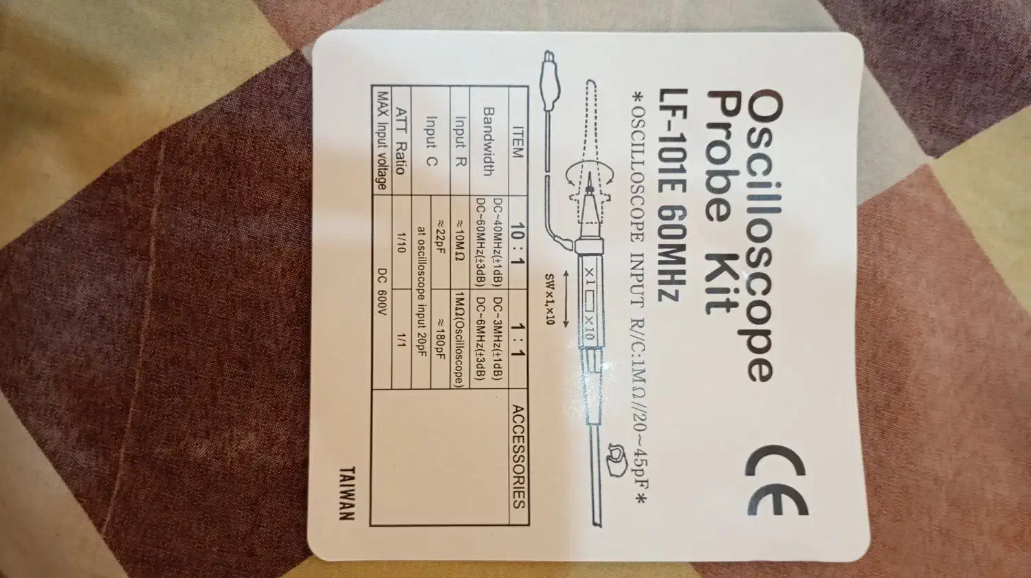 تعدادی پراب اسیلوسکوپ تایوانی|ماشینآلات صنعتی|اندیشه, اندیشه فاز ۲|دیوار