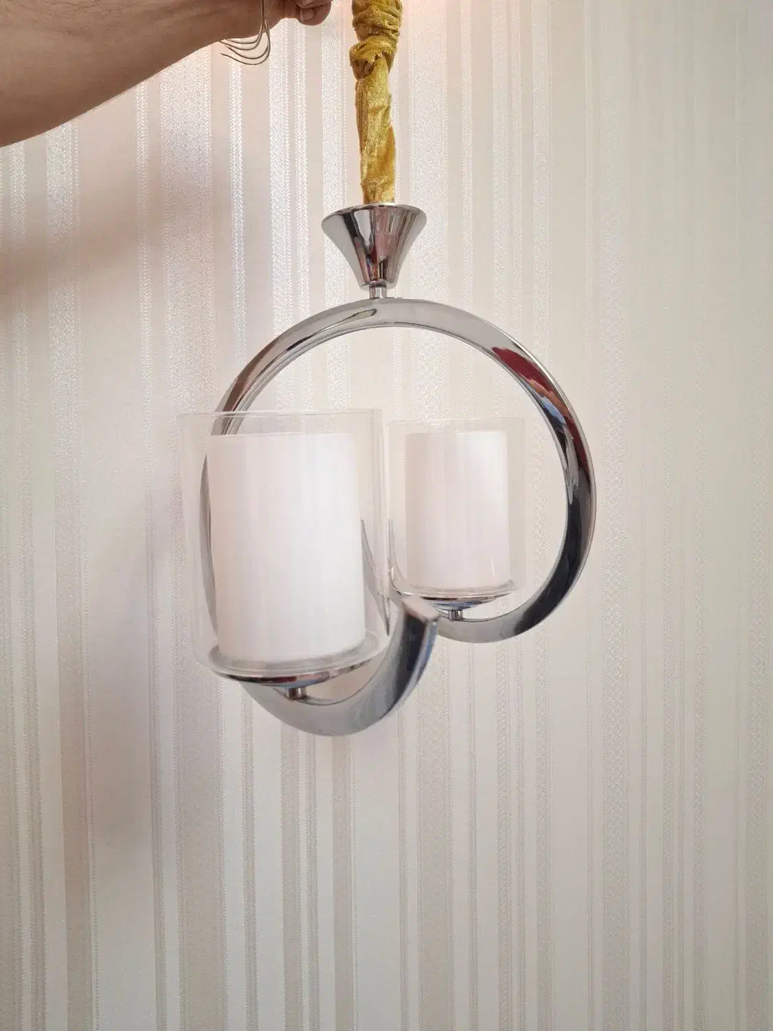 لوستر دوشاخه|لوستر و چراغ آویز|فردیس, داوری|دیوار