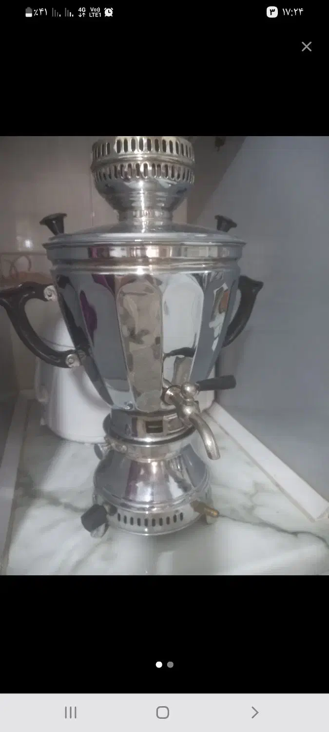 سماور گازسوز سالم تنوره سالمه|سماور، چای‌ساز، قهوه‌ساز|اصفهان, پزوه|دیوار