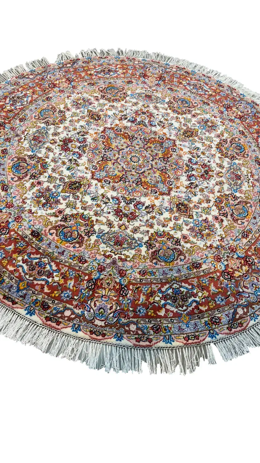 فرش دستباف دایرهای طرح تبریز زمینه کرم|فرش|تهران, سعادتآباد|دیوار