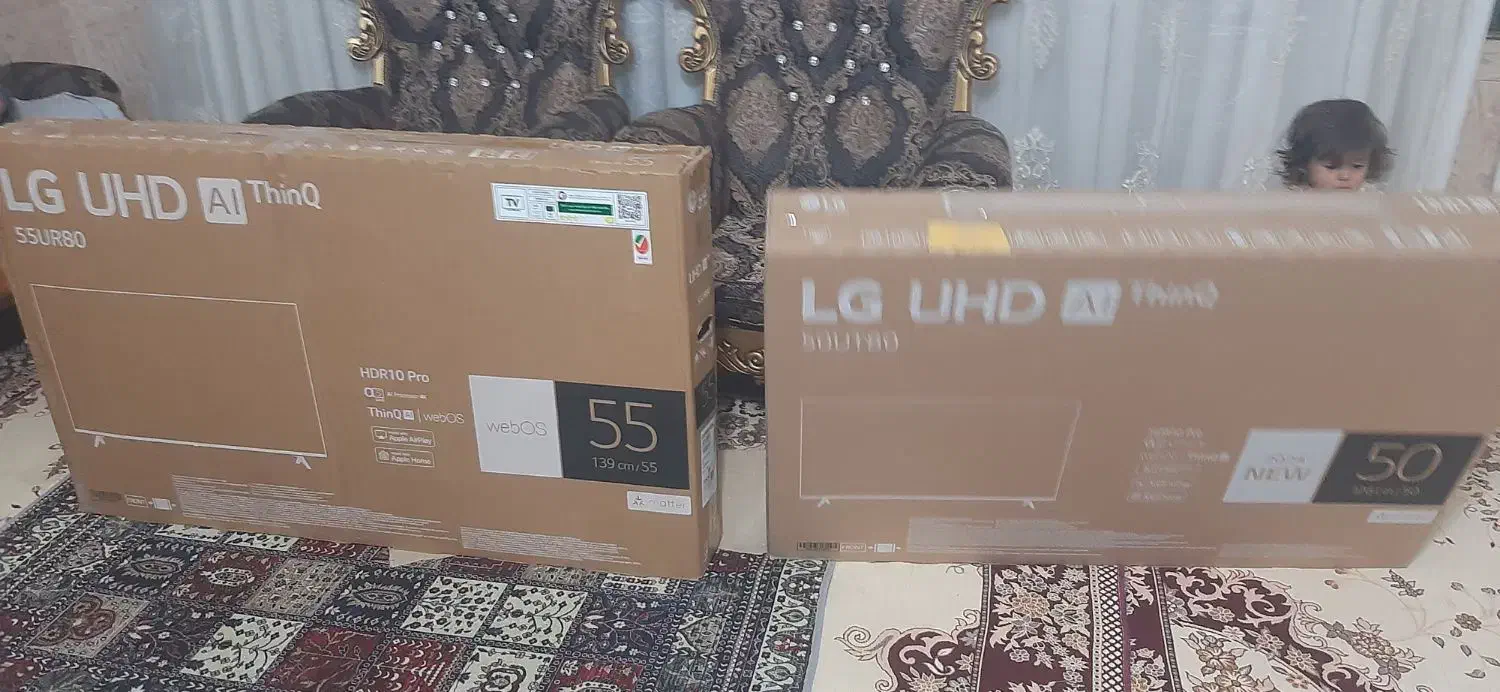 تلویزیون ال جی 50. 55 اینچ.|تلویزیون و پروژکتور|لردگان, |دیوار