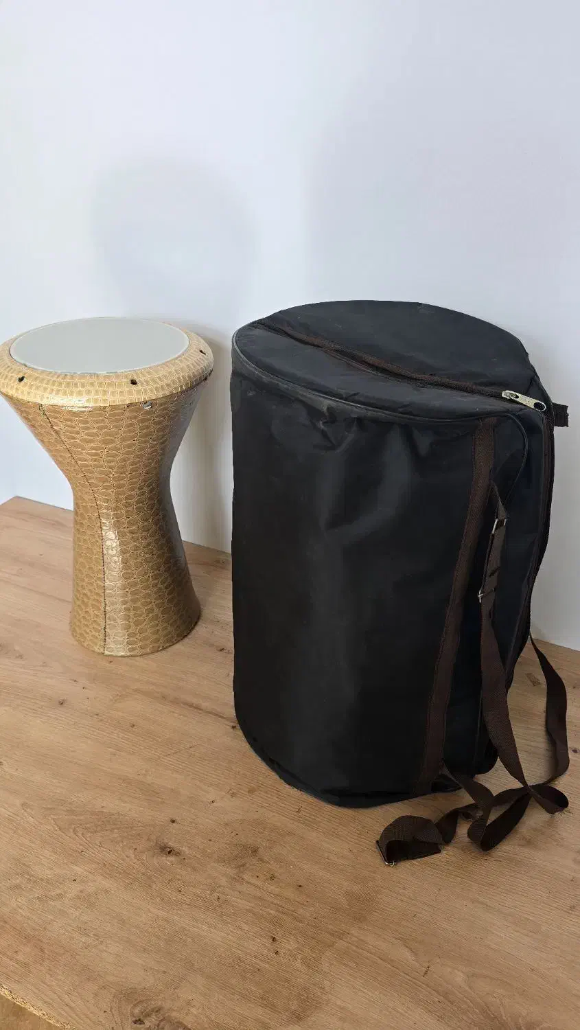 تیمپو تنبک چرم  با کیف کاور|سازهای سنتی|گرگان, |دیوار