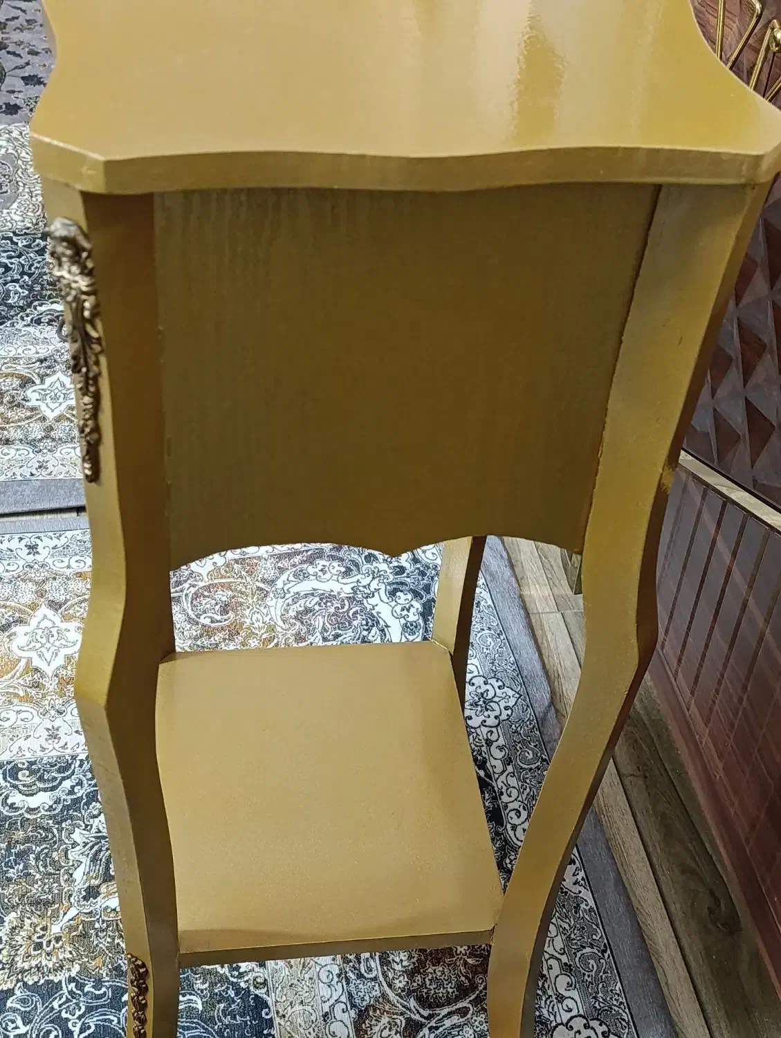 میز تلفن 2 کشو طلایی آکبند|میز تلفن|رباط‌کریم, رباط‌کریم|دیوار