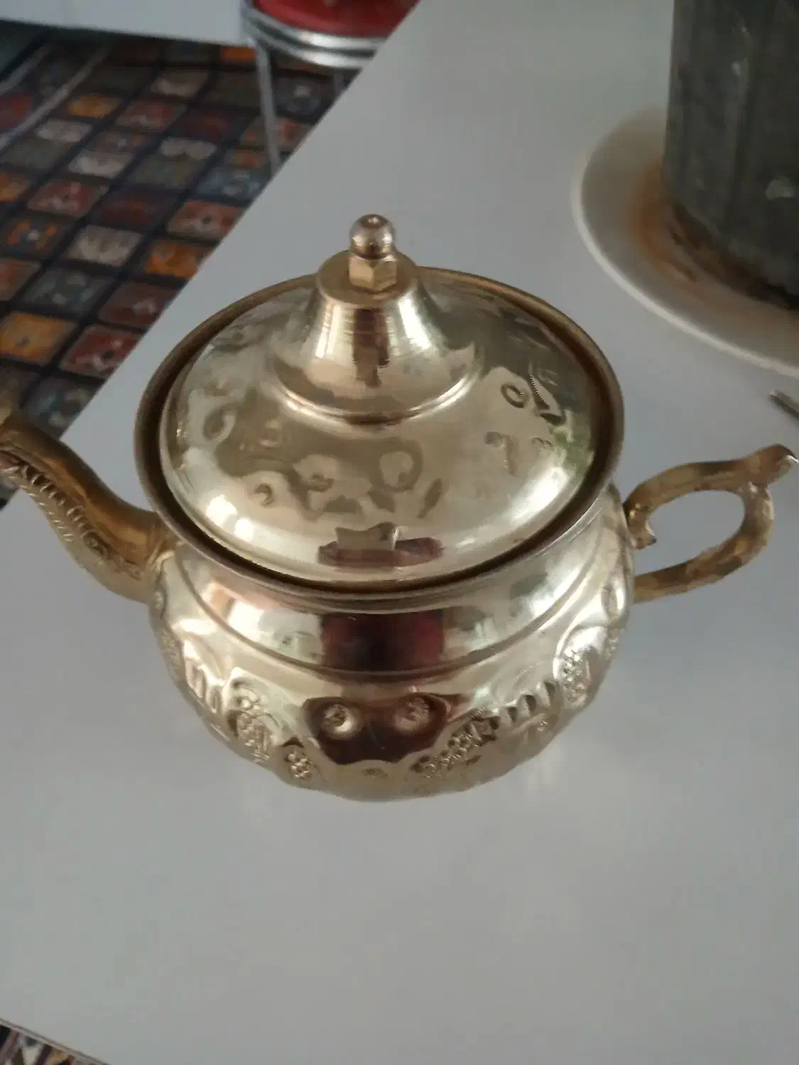 قوری برنجی نونو|قوری، کتری، قهوه‌ساز دستی|مشهد, شهید علی محمدی|دیوار