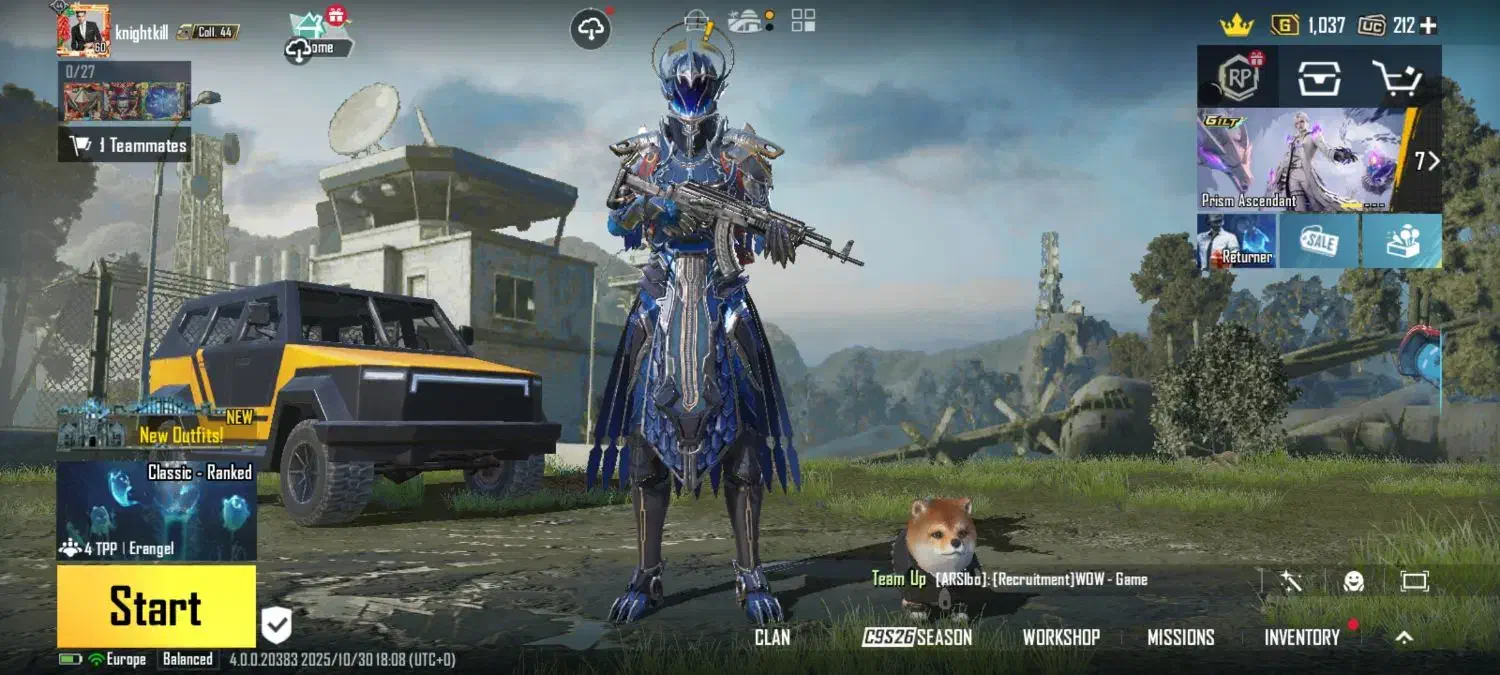 اکانت پابجی فقط حضوری|کنسول، بازی ویدئویی و آنلاین|ملایر, |دیوار