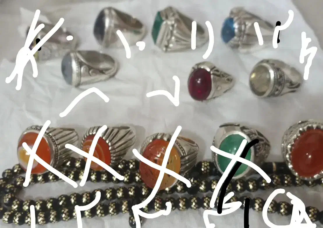 مجموع انگشتری آنتیک همشون دست ساز|کلکسیون اشیاء عتیقه|اردبیل, |دیوار