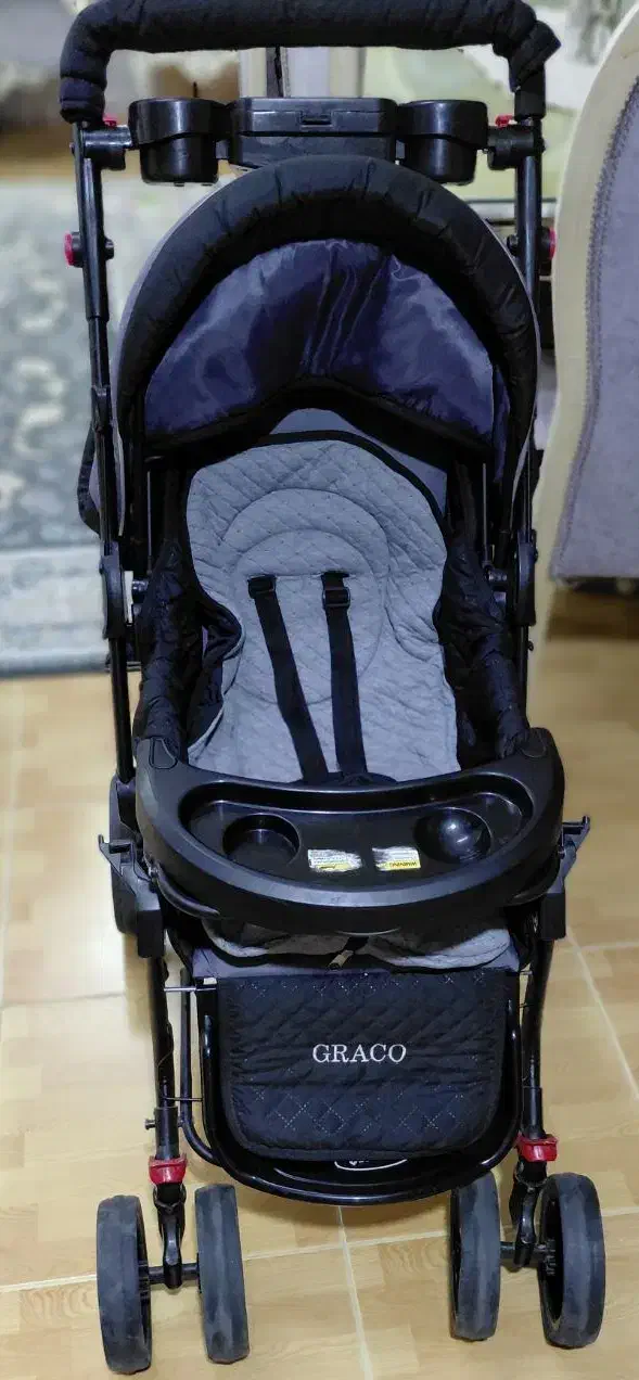 کالسکه و کریر ست مشکی طوسی|اسباب و اثاث بچه|رشت, یخسازی|دیوار