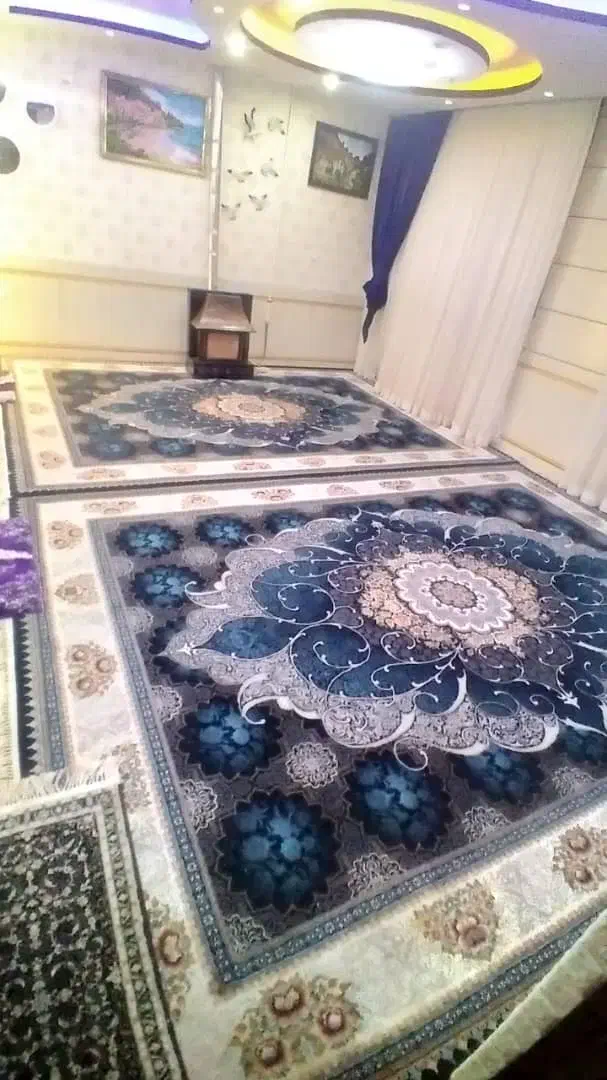 قالی ۷۰۰ شانه تراکم ۲۵۵۰ صدرصد اکریل|فرش|جونقان, |دیوار