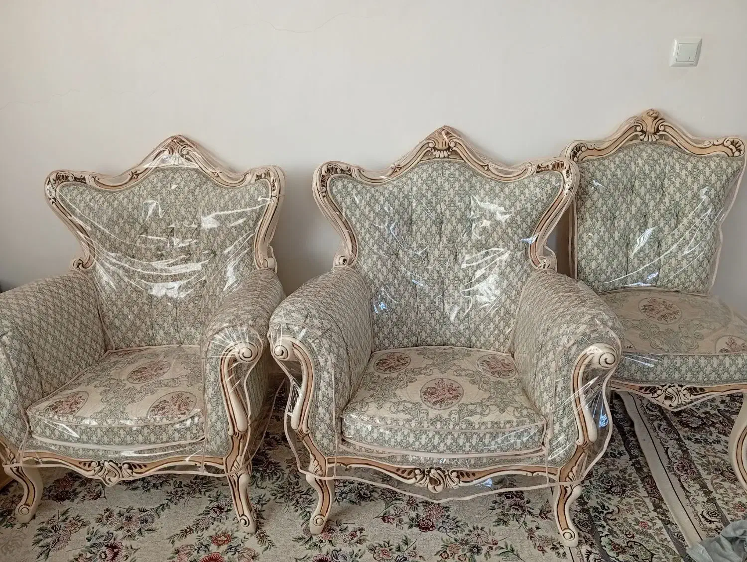 مبل ۹نفره با کاور|مبلمان خانگی و میز عسلی|معصومیه, |دیوار