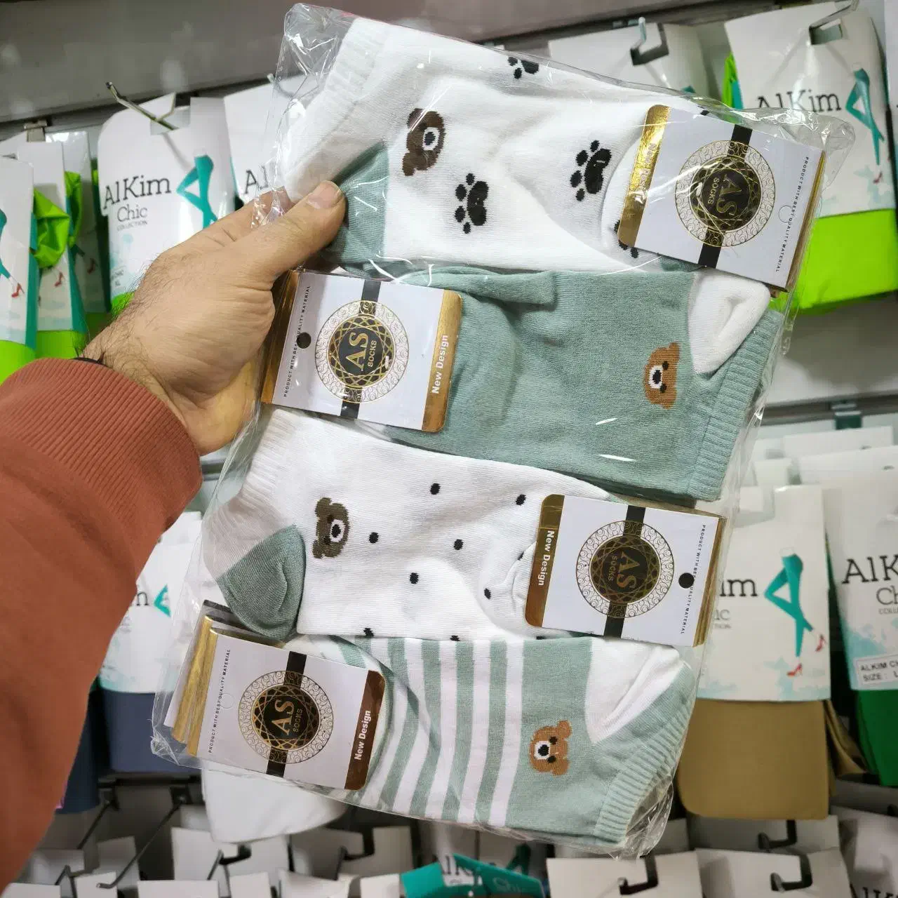 جوراب مچی خرسی 4طرح و 3رنگ|لباس|قم, سعادتی|دیوار