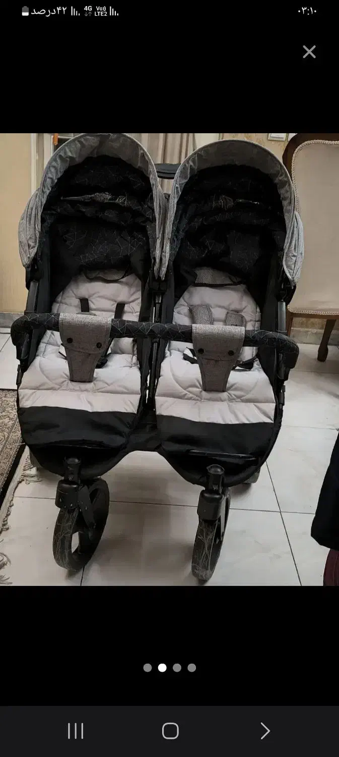 کاسکه دوقلو خارجی|کالسکه و لوازم جانبی|قم, پردیسان|دیوار