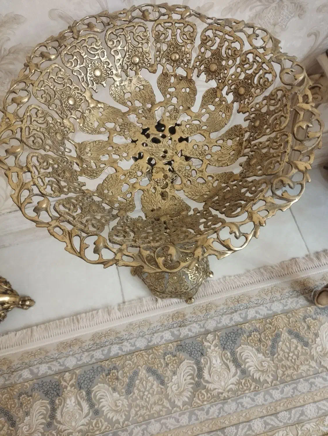 گلدان برنز و میوه خوری برنز|صنایع دستی و سایر لوازم تزئینی|خمین, |دیوار