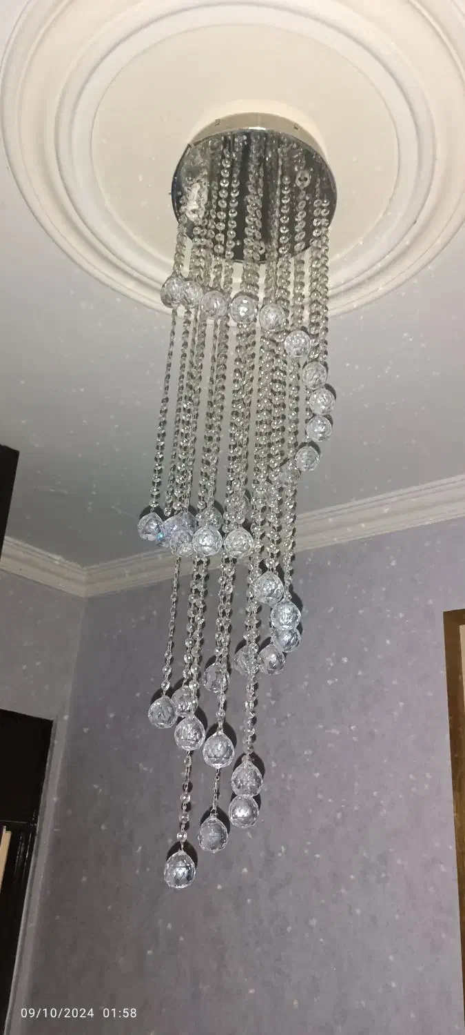 ۲ عدد لوستر آبشاری کریستال|لوستر و چراغ آویز|مشهد, امیر|دیوار