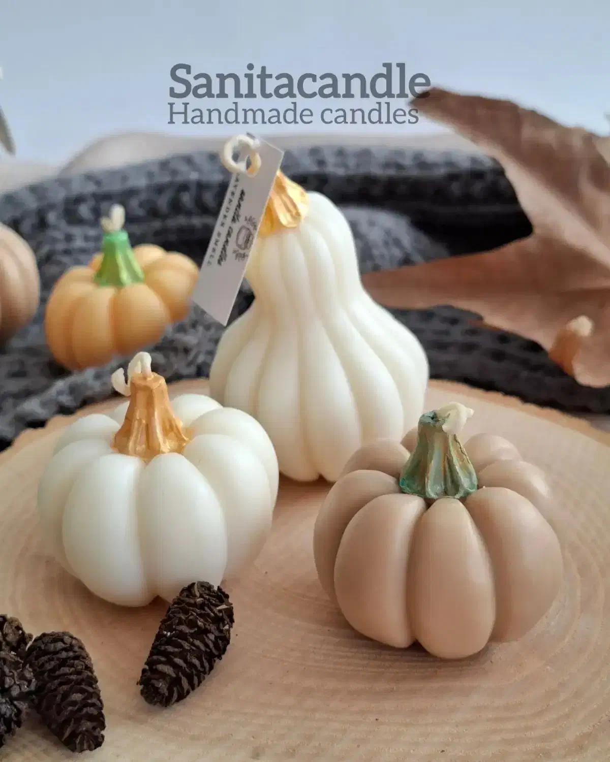 شمع کدو پاییزی|صنایع دستی و سایر لوازم تزئینی|تهران, سلسبیل شمالی|دیوار