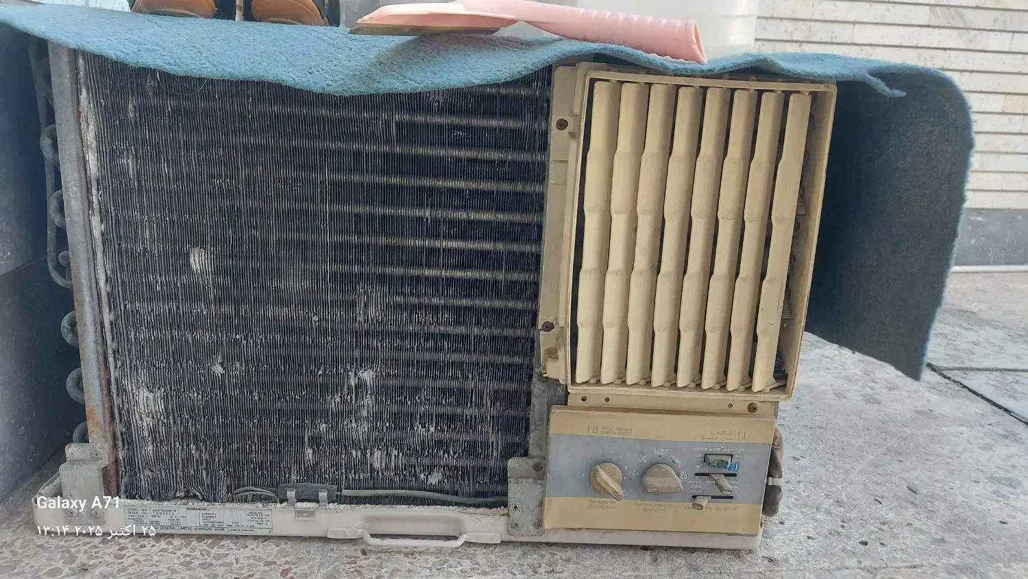 کولر پنجره ایی اجنرال 18 هزار|کولر گازی و فنکوئل|اهواز, زیتون کارگری|دیوار