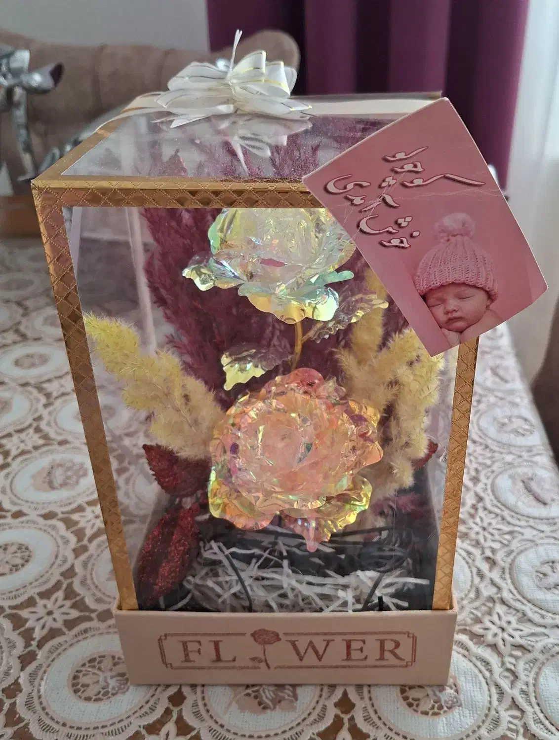 گل کادویی شیشه ای|گل مصنوعی|زنجان, |دیوار