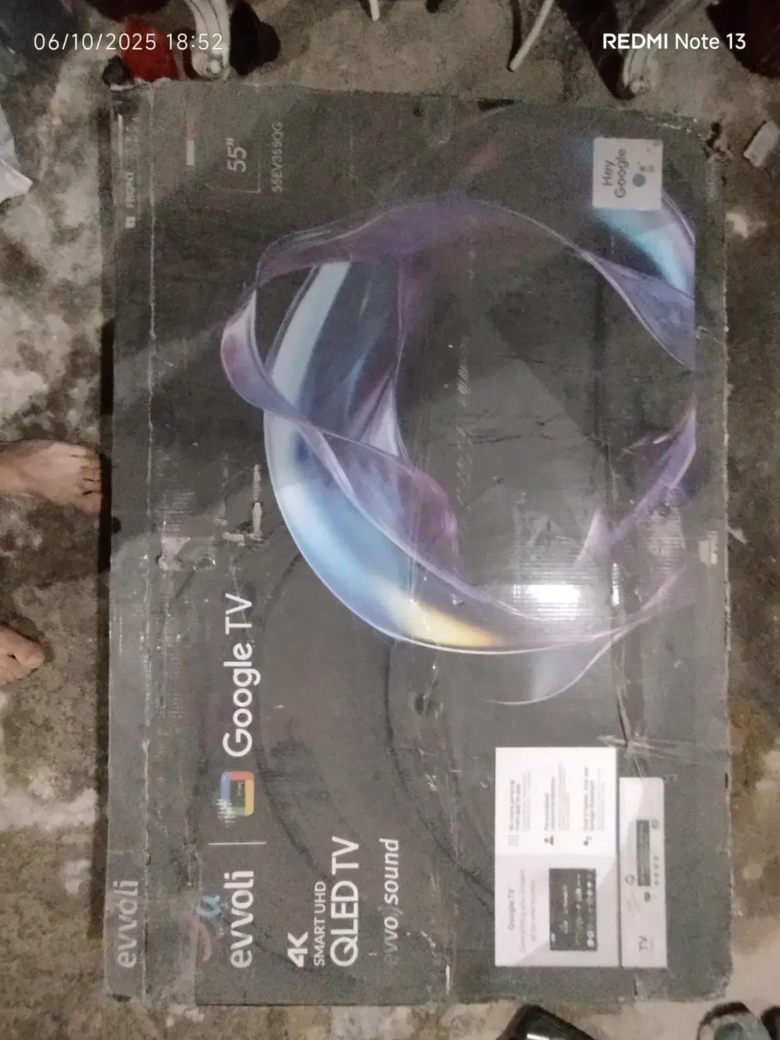 تلویزیون هوشمند ایوولی 55 اینچ 55EV355QG QLED 4K|تلویزیون و پروژکتور|ممقان, |دیوار