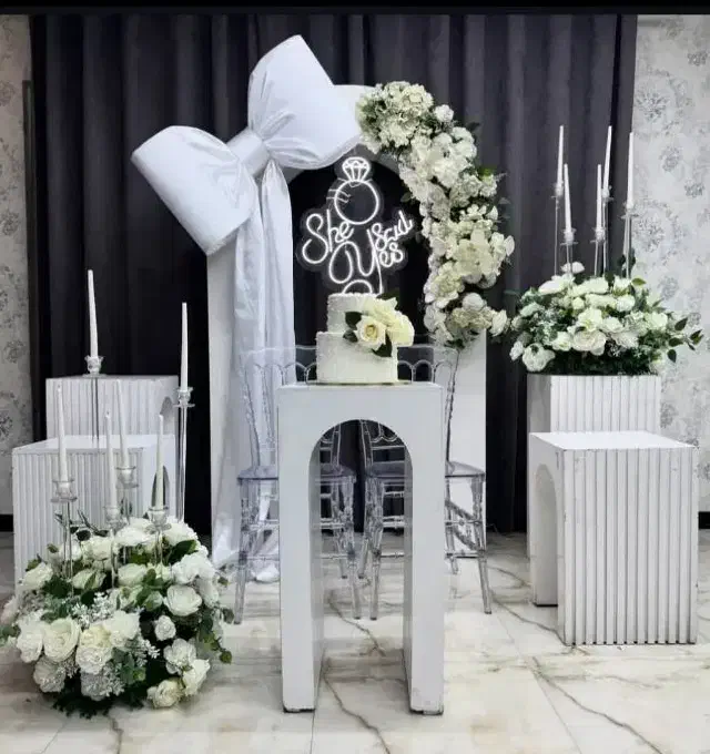 کرایه اجاره میز عقدی  صندلی بگراند    میز جشن تولد|خدمات پذیرایی، مراسم|مشهد, الهیه|دیوار