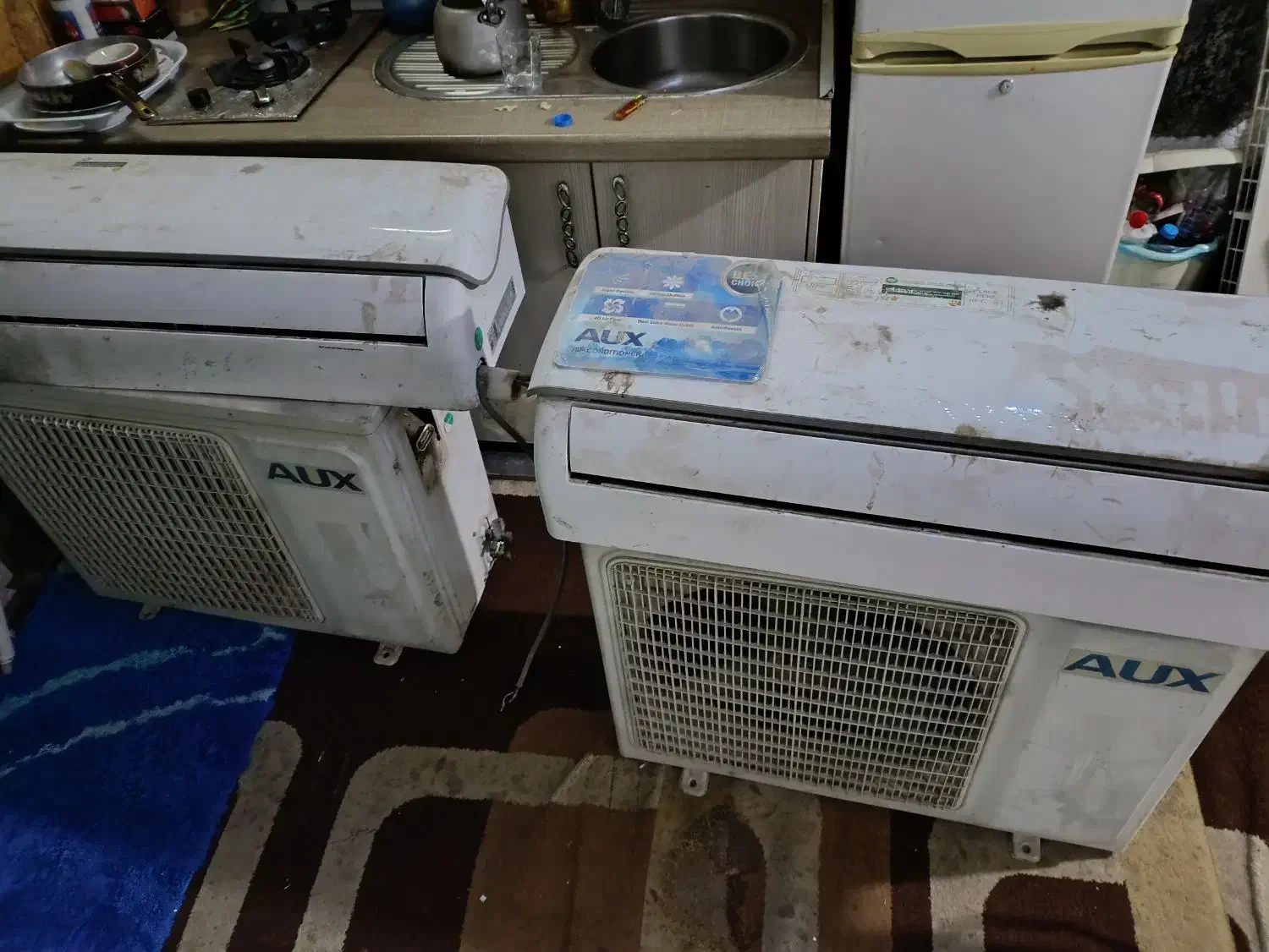 اسپلیت آکس ۲۴در حد نو ،کم کار|کولر گازی و فن‌کوئل|کیش, |دیوار