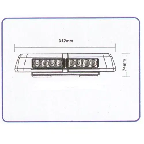 چراغ گردان آهن ربایی سیار دو طرفه LED|فروشگاه و مغازه|رشت, منظریه|دیوار