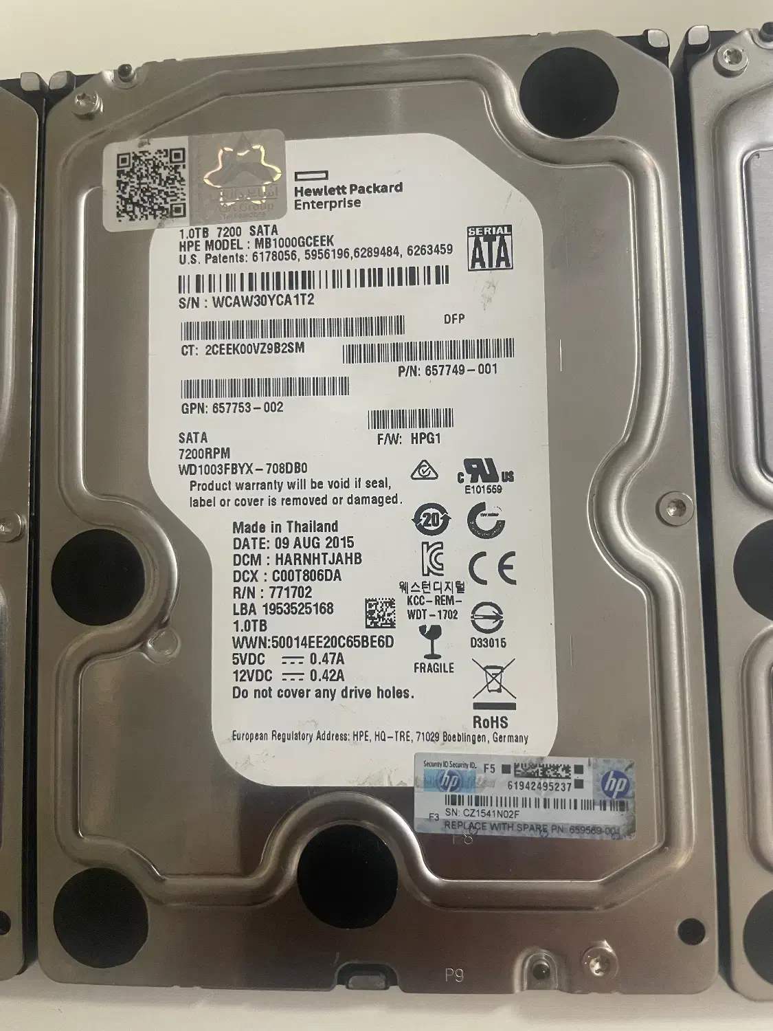 هارد سرور HP 1TB 6G SATA 7.2K rpm LFF 3.5 inch|قطعات و لوازم جانبی رایانه|تهران, تهرانسر مرکزی|دیوار