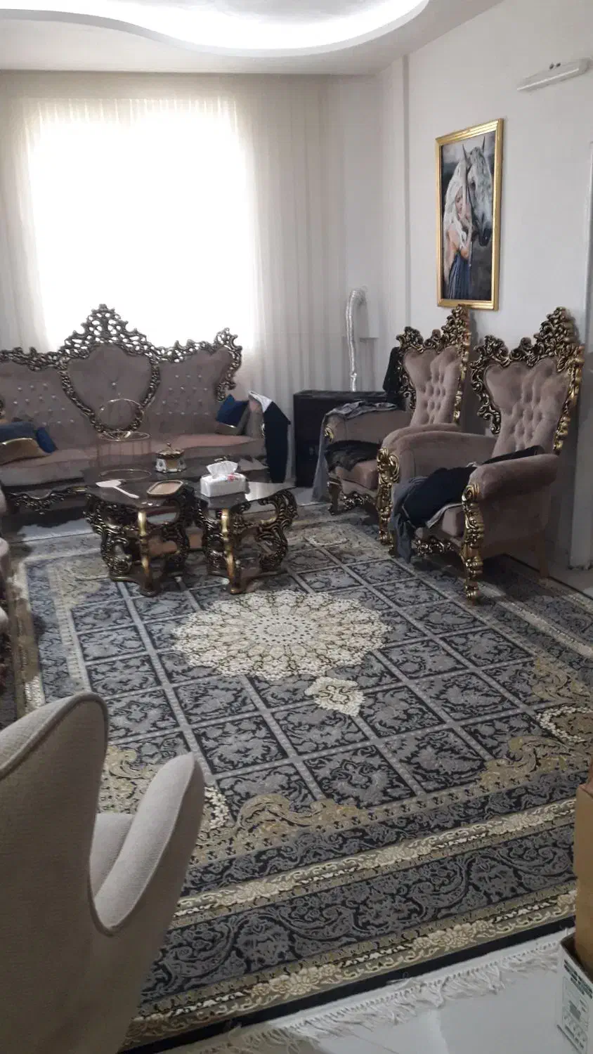 سرویس مبلمان استیل۹نفره|مبلمان خانگی و میز عسلی|چناران, |دیوار