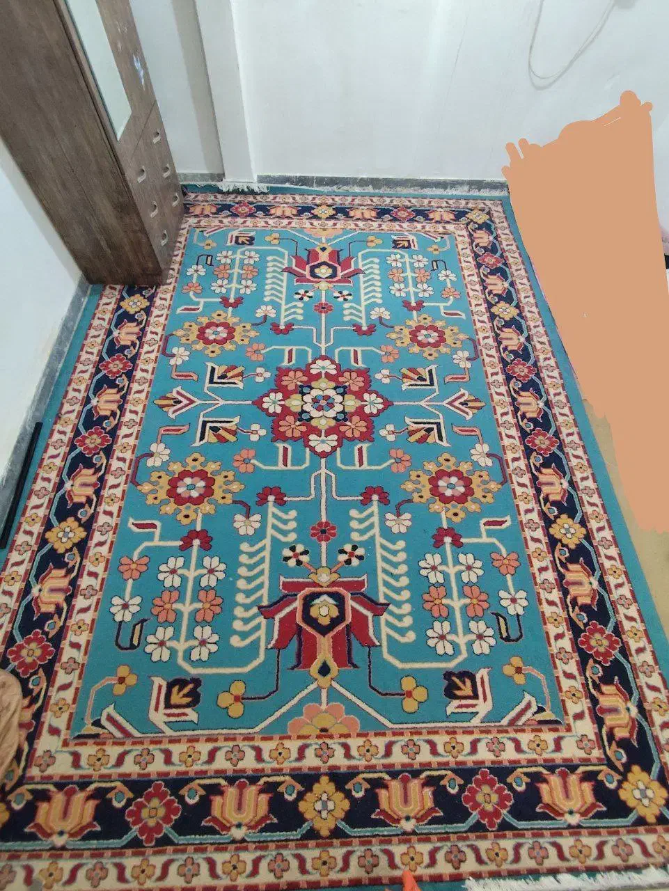 گلیم فرش ۳ در ۴ بدون عیب و ایراد|گلیم، جاجیم، گبه|بوکان, |دیوار