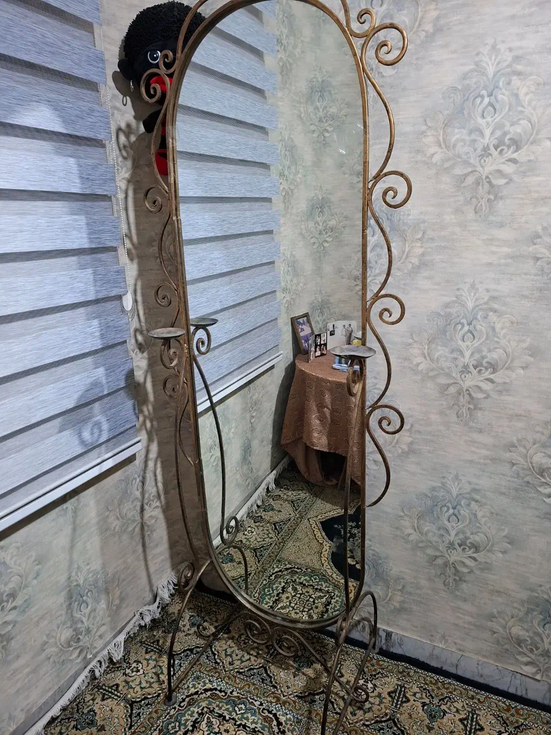 اینه قدی فرفورژه پابه دار|آینه|تهران, اوقاف|دیوار