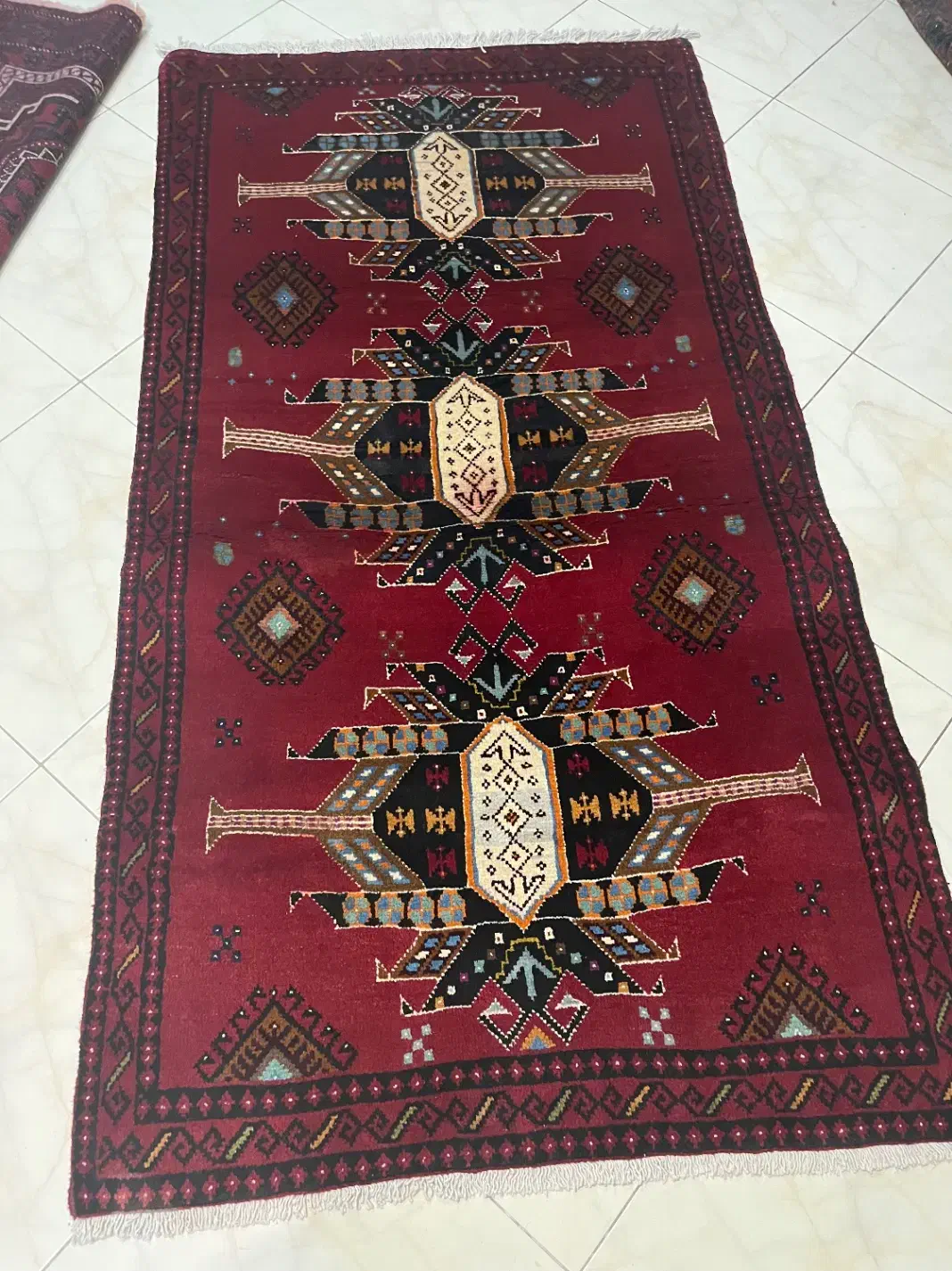 قالیچه شیراز ۲ متری  پشم دستبافت سالم|فرش|تهران, شهرک غرب|دیوار