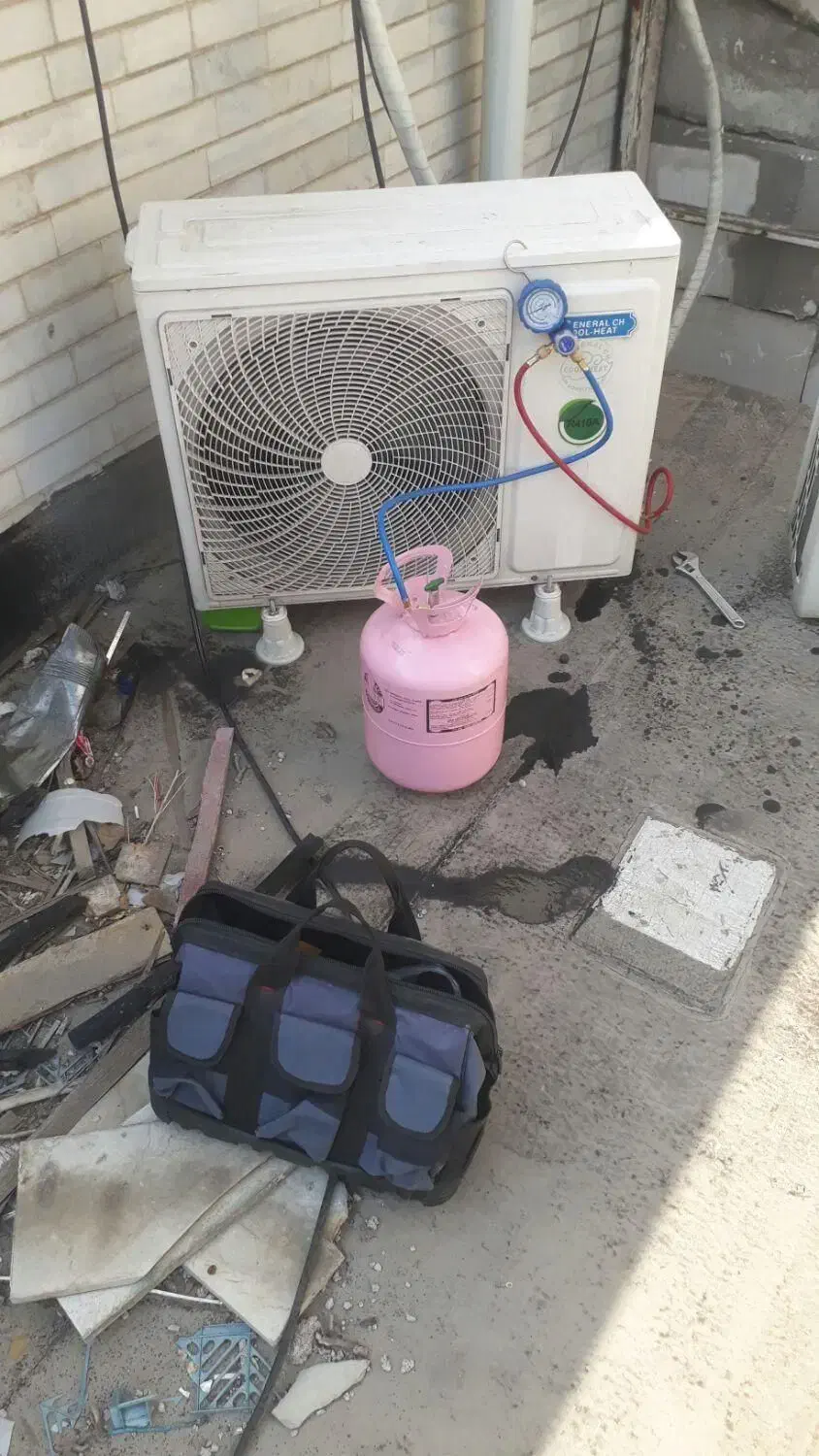 فروش نصب اسپیلت و تعمیرات اسپیلت|کولر گازی و فنکوئل|شیراز, پانصد دستگاه ارتش|دیوار