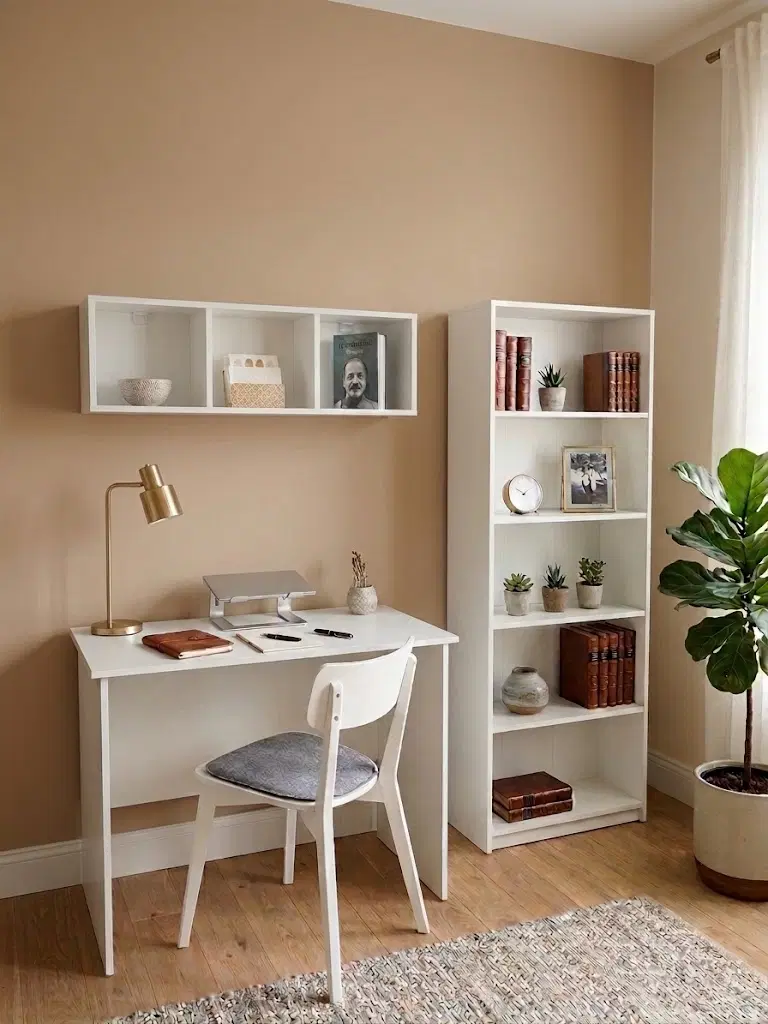 ست میز ، کتابخانه و شلف دیواری مدل روشنا|میز تحریر و کامپیوتر|تهران, ستارخان|دیوار