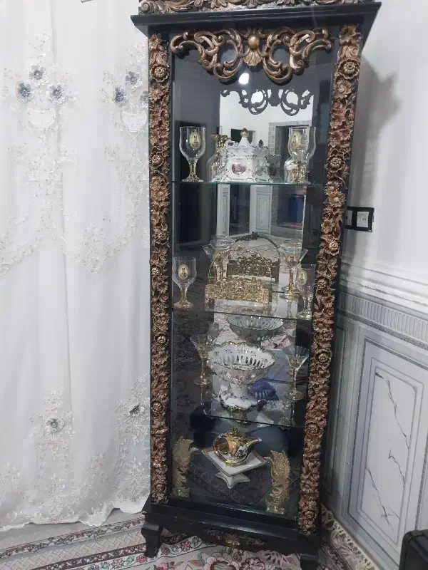 بوفه چوبی درحد نو|بوفه، ویترین، کنسول|نورآباد, |دیوار