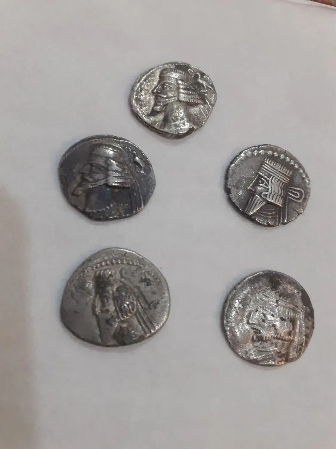 سکه های نقره پادشاهان اشکانی|کلکسیون سکه، تمبر، اسکناس|ورامین, ورامین|دیوار