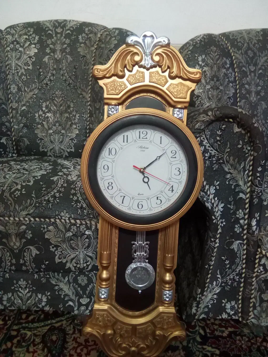 ساعت دیواری طلایی|ساعت دیواری و تزئینی|کلیبر, |دیوار