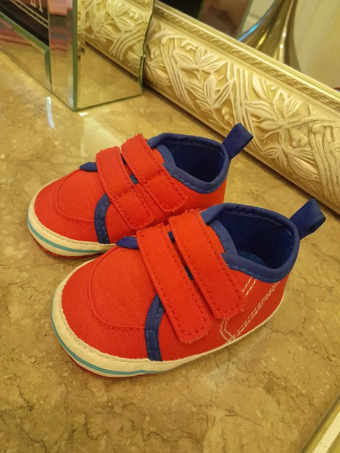 پاپوش نوزادی وارداتی سایز ۱۱ کاملا نو و سالم|کفش و لباس بچه|مشهد, کارمندان دوم|دیوار