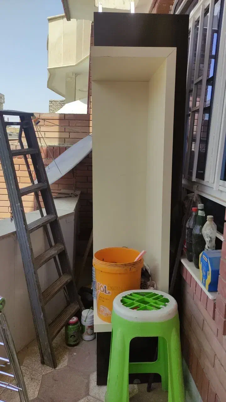 دکور کابینت ام دی اف|کتابخانه، شلف، قفسه‌های دیواری|نیشابور, شهرک جانبازان|دیوار