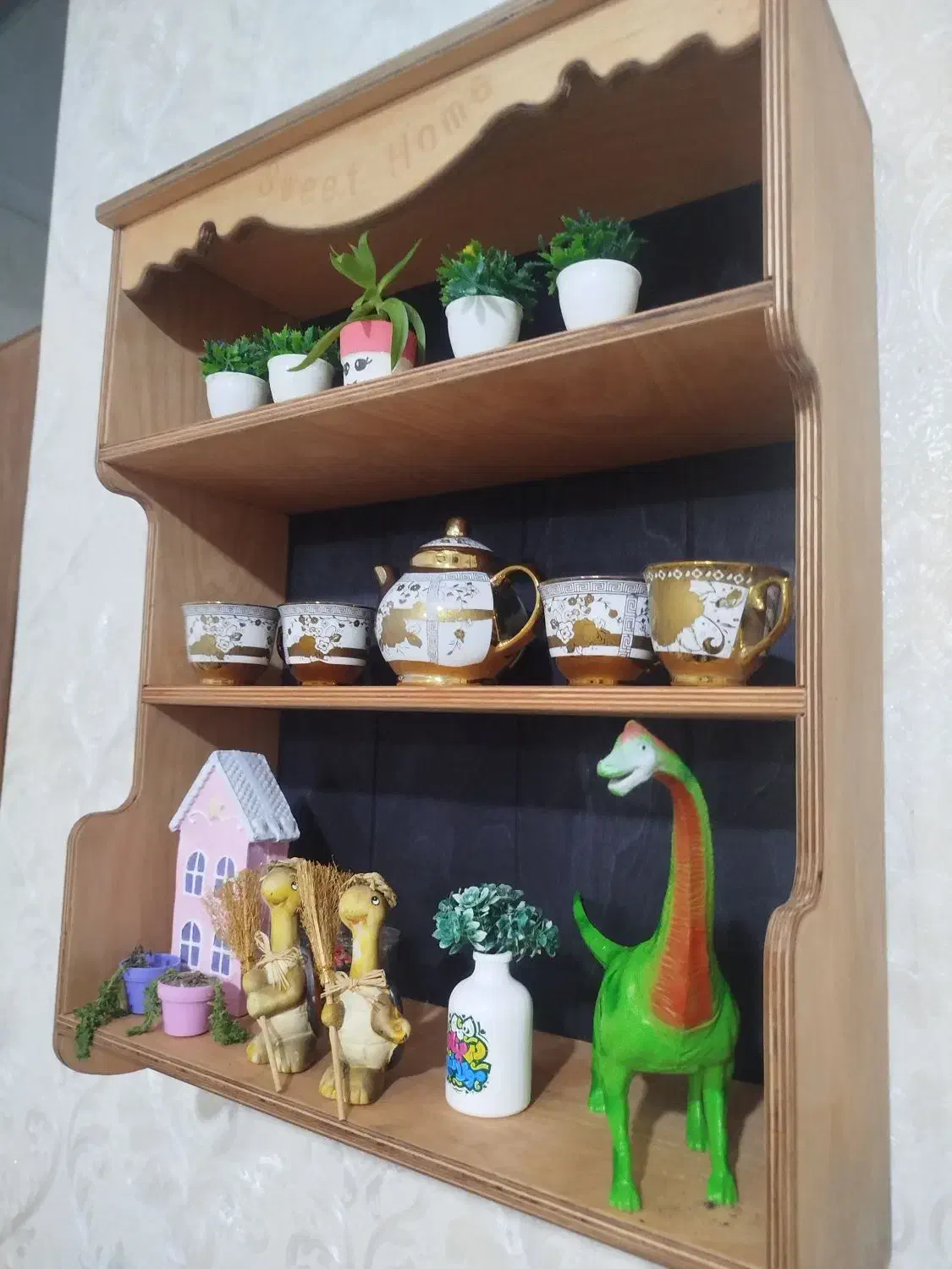 شلف چوبی زیبا|کتابخانه، شلف، قفسههای دیواری|اردبیل, |دیوار