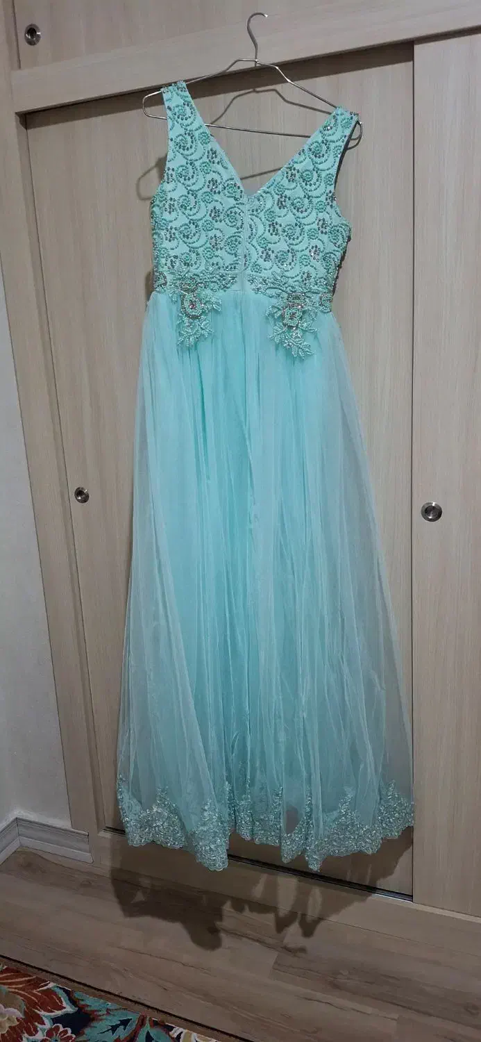 پیراهن مجلسی آبی فیروزه ای|لباس|پردیس, فاز ۱|دیوار