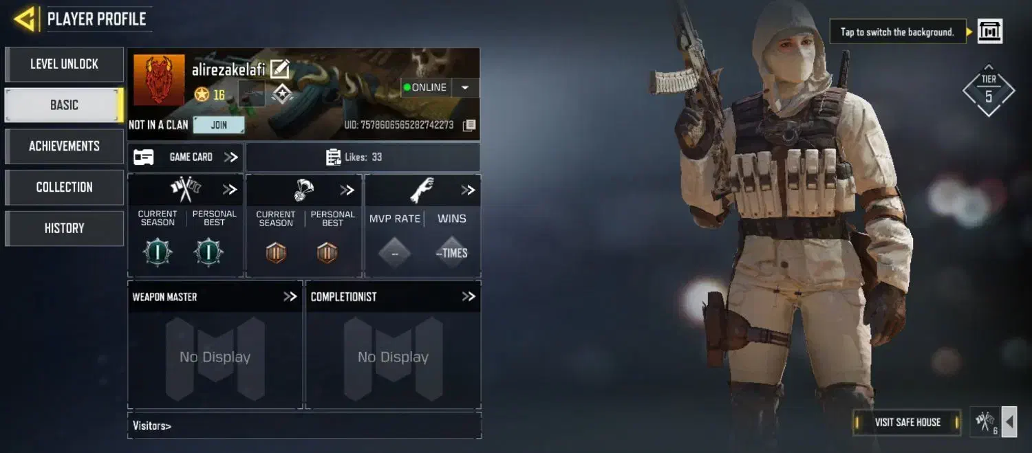 اکانت کالاف لول 16 لجندری|کنسول، بازی ویدئویی و آنلاین|بروجن, |دیوار