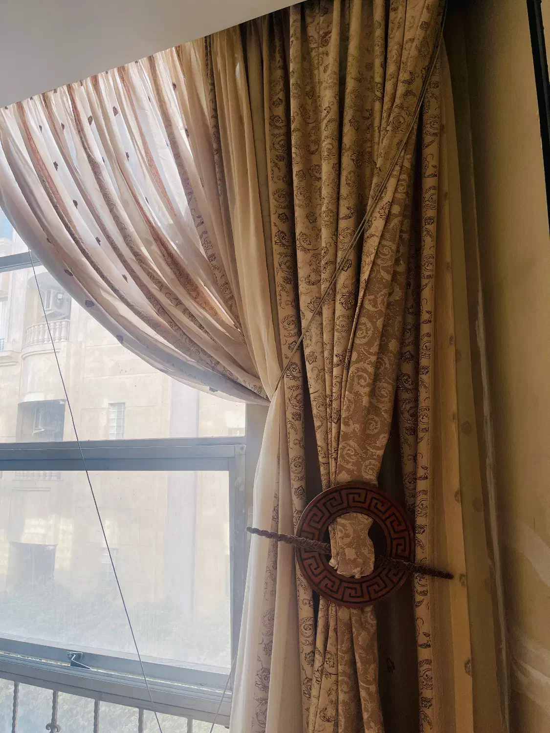 پرده اتاق خواب پارچه و دستک وارداتی|پرده، رانر، رومیزی|مشهد, سناباد|دیوار